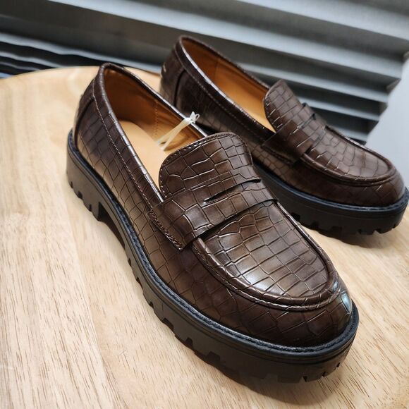 Mudd Girls Slip-On Loafer Shoes – Brown, Size 5, Unworn - Picture 2 of 11